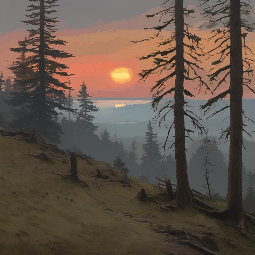 Μέγαλοι καλλιτέχνες στην ιστορία της τέχνης, τοπίο ηλιοβασιλέματος με δέντρα σε ζωγραφική, παστέλ αποχρώσεις, έμπνευση από την φύση, κλασική ελαιογραφία, αφηρημένη απεικόνιση τοπίων, έργα μεγάλης τέχνης στον χώρο της ζωγραφικής.